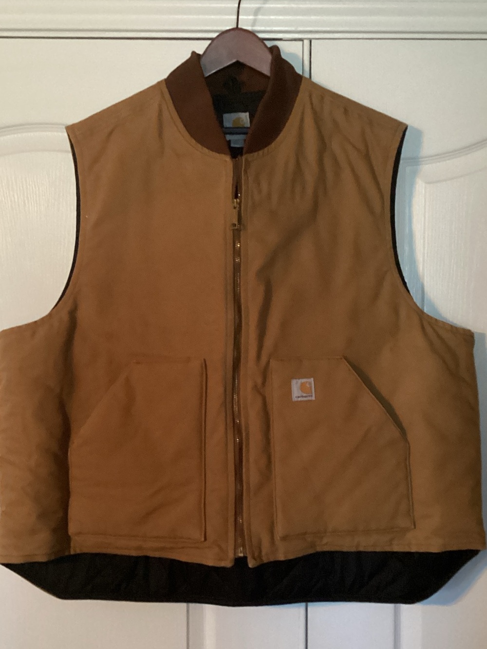 Carhartt Men's Cotton Canvas Vest with Quilted Lining